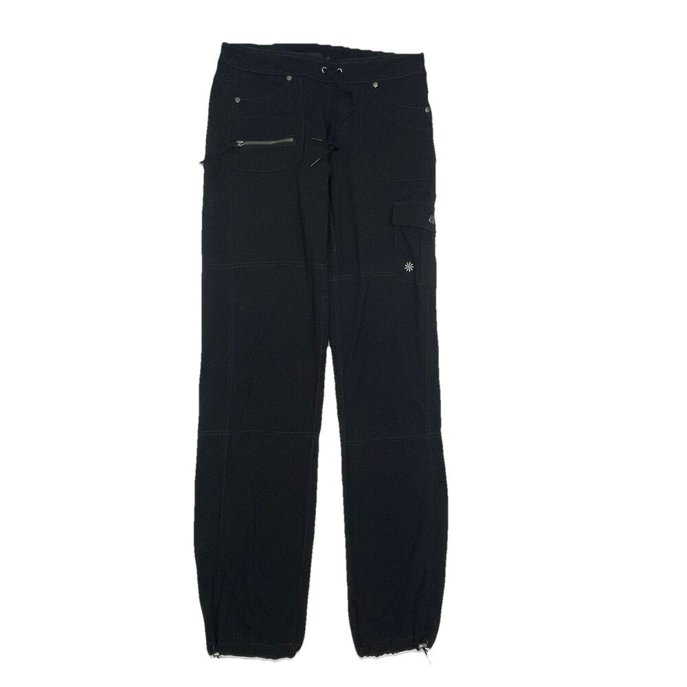 Athleta Women's Size XST Tall Black Cargo Pants Supplex Nylon Utility Jogger